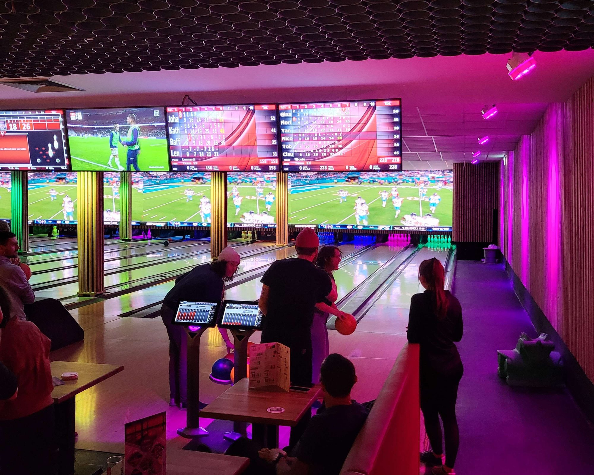 Abendprogramm Bowling