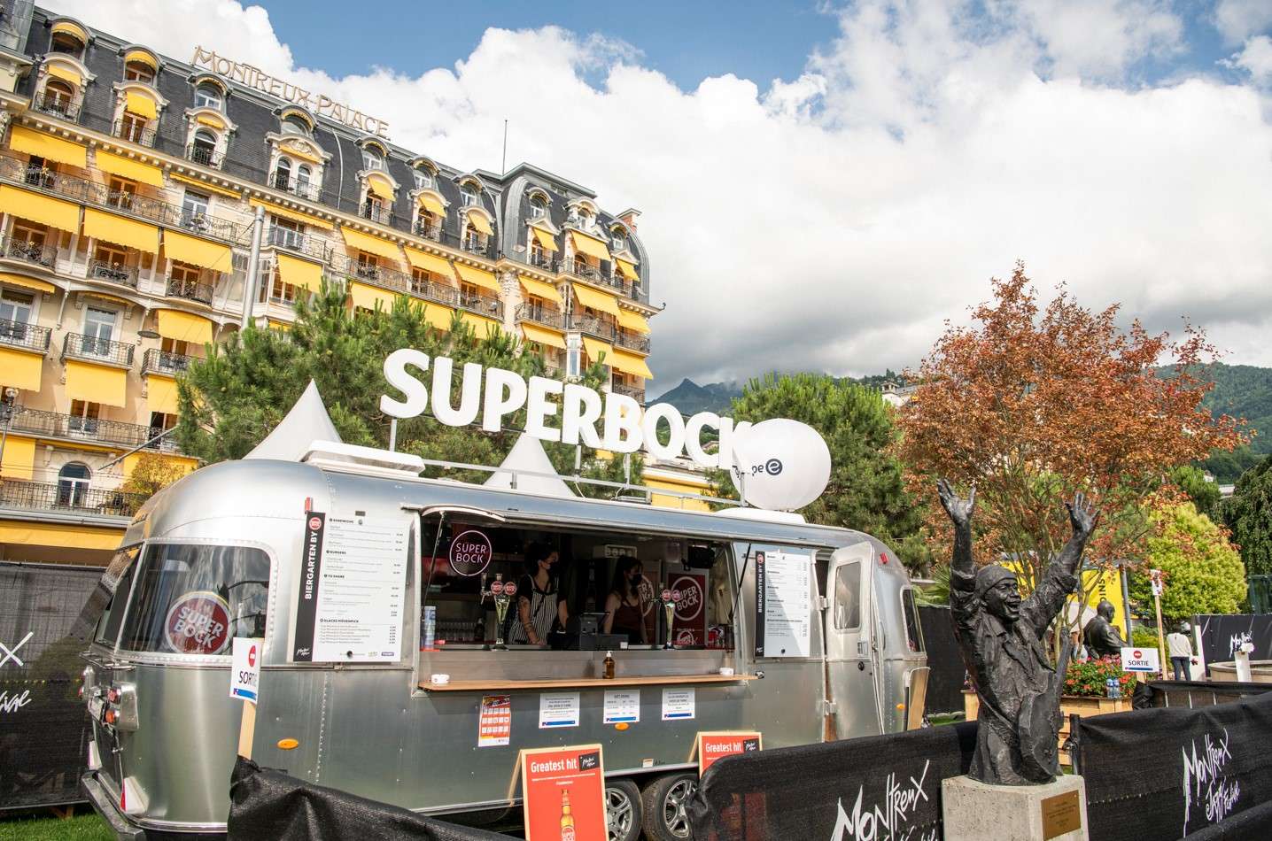 Feldschlösschen am Montreux Jass Festival_Airstream