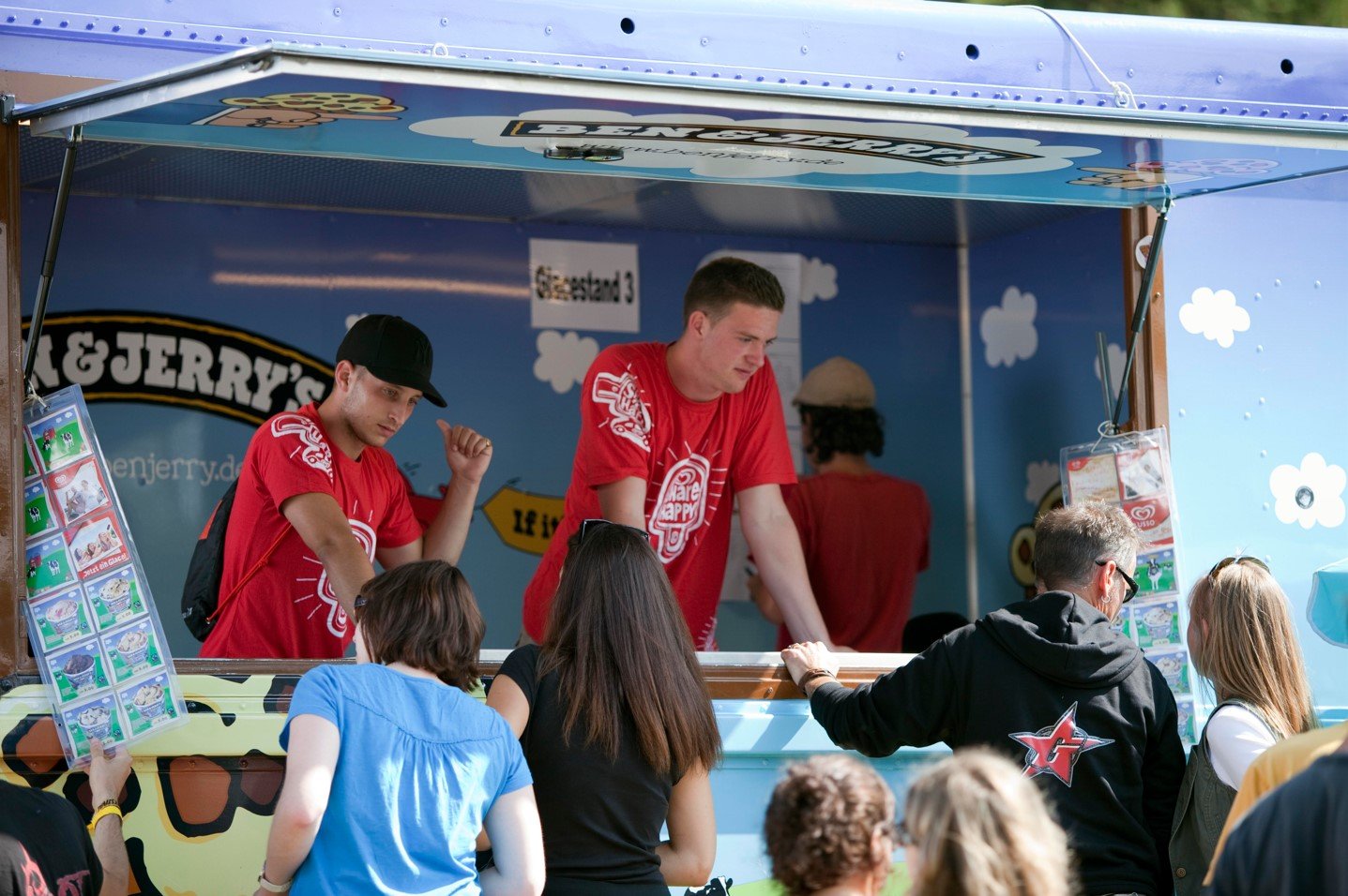 Ben & Jerry Sampling-Promotoren